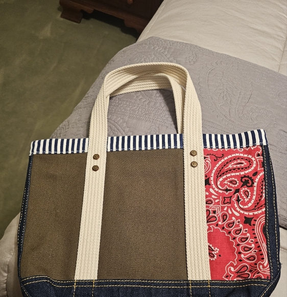 Polo Ralph Lauren Patchwork Polo Bear Tote - Medium - Picture 4 of 8